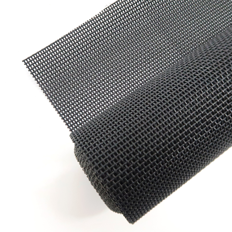 Visibilidade Leve 280g/m2 tela de malha PET 15x11 contagem de malha para ampla cobertura preto e cinza