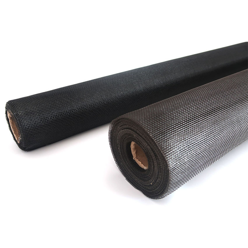 Esquena de fibra de vidro revestida de PVC preto de carvão resistente a pragas Instalação com diâmetro de fio de 0,33 mm