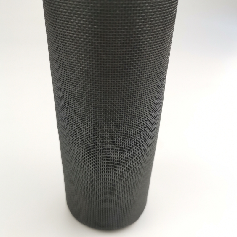 Rolos de tela de malha PET preto leve 280g/m2 Instalação fácil para várias aplicações