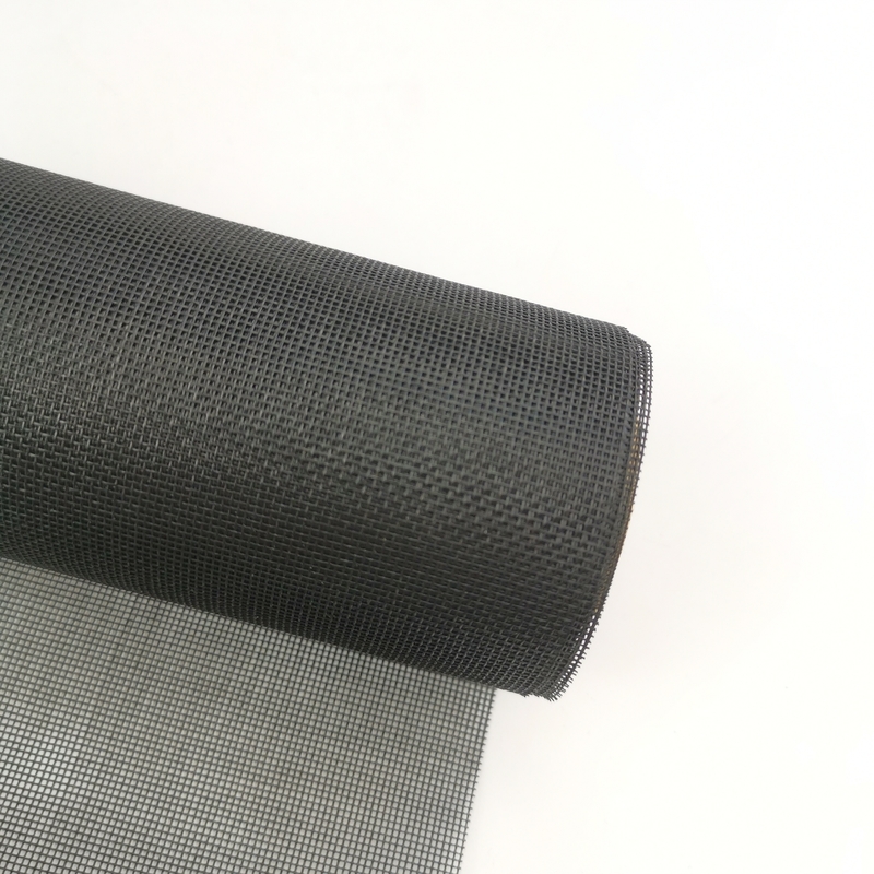 280 g/m2 Rolo de tela de malha PET preto ou cinza de 1 a 3 m de largura de 30 m a 100 m de comprimento