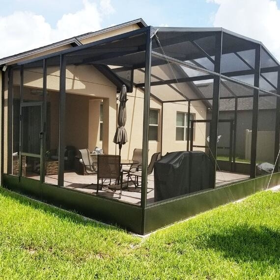 Alta eficiência piscina e pátio tela carvão 18 x 14 malha tamanho 0,33mm diâmetro de fio