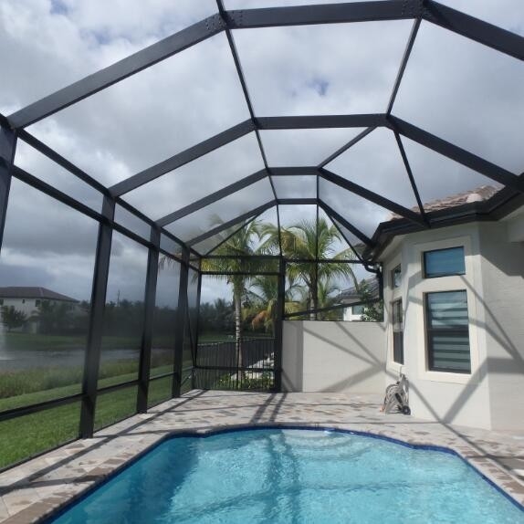 6-9ft PVC tela de fibra de vidro 30m / 100ft comprimento resistente a pragas para piscina e pátio ao ar livre