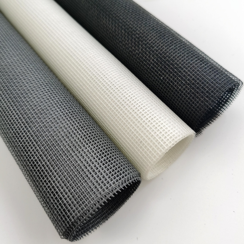 Tela de vidro de fibra de vidro com PVC 0,28mm Dia de fio para proteção doméstica