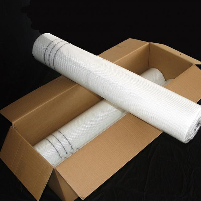 Quadrado 4*4mm Rede de Fibra de Vidro Branca Rolo de malha de gesso de fibra de vidro para isolamento e reparação de parede