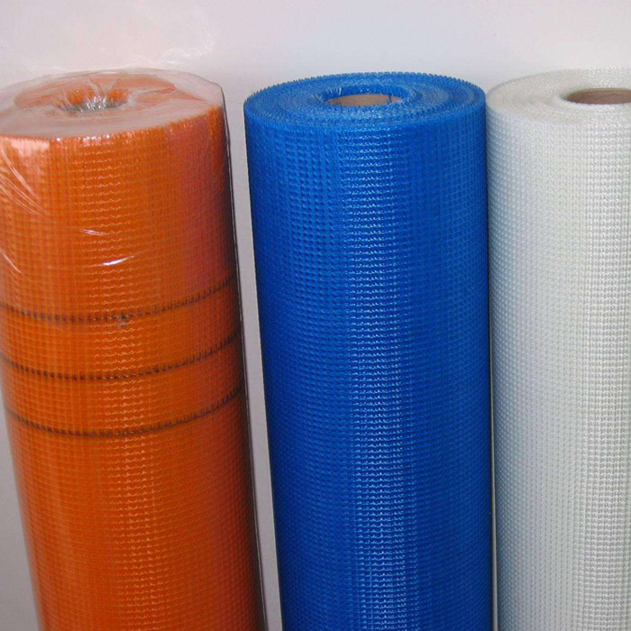 Rolo de parede de malha de reforço de fibra de vidro 1,2 m Cor verde 800N Resistência à tração