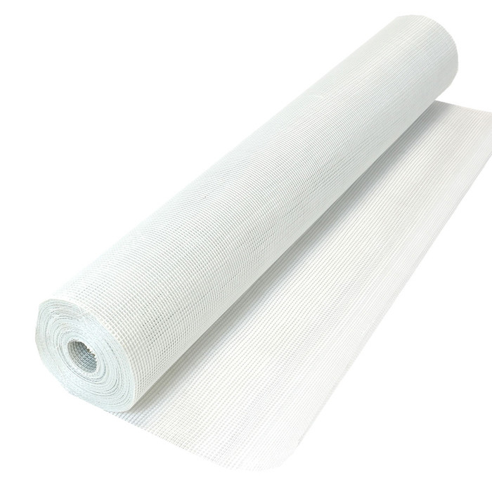 Tecido de malha de fibra de vidro branco C / tecido de malha de fibra de vidro para parede 50m-200m comprimento resistência à água