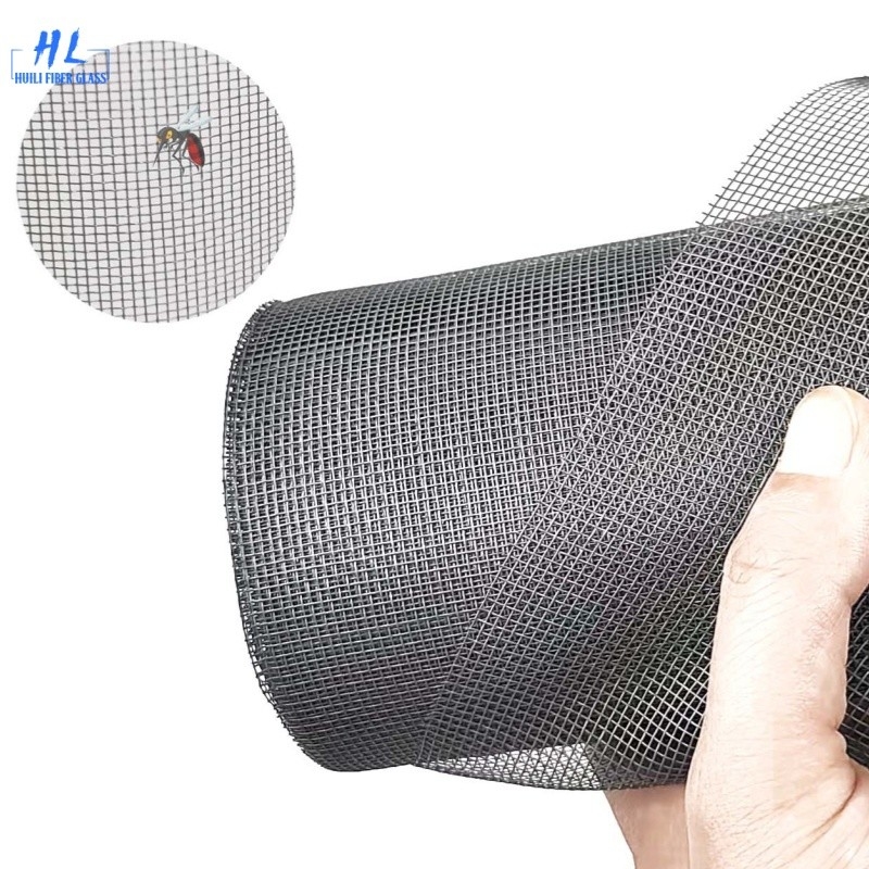 Certificado pelas normas internacionais Rede de mosquitos de fibra de vidro simples perfeita para tela de janela e porta resistente a rasgos