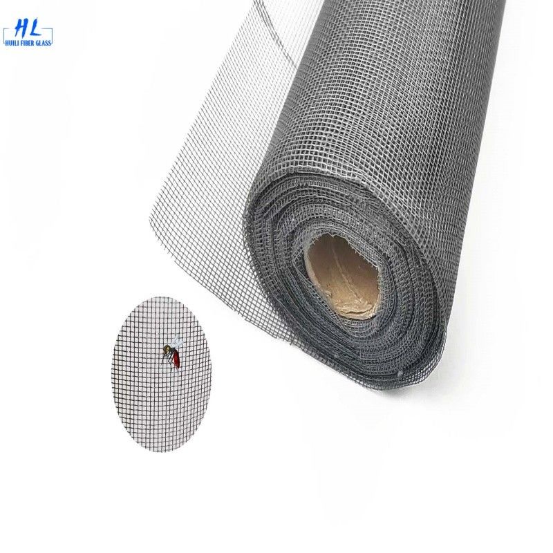 Ecrã de insetos de fibra de vidro de tecido simples cinza preto branco azul rolamento de mosquiteiro de fibra de vidro malha de proteção contra insetos durável ideal para aplicações comerciais