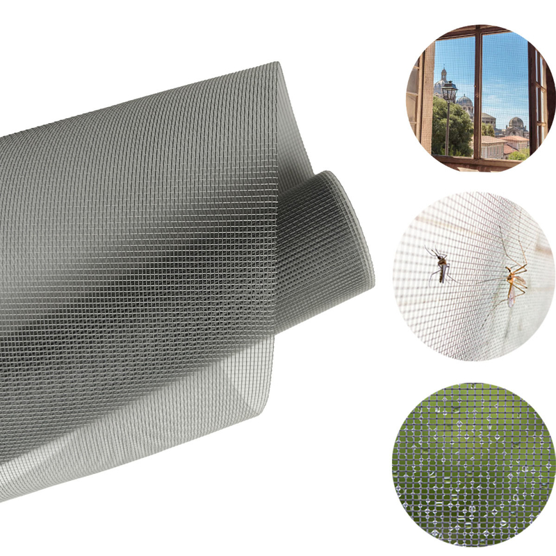 Rede de mosquitos de fibra de vidro personalizável 22*22 com revestimento amarelo Diâmetro de fio de 0,28 mm e largura de 1,2 m