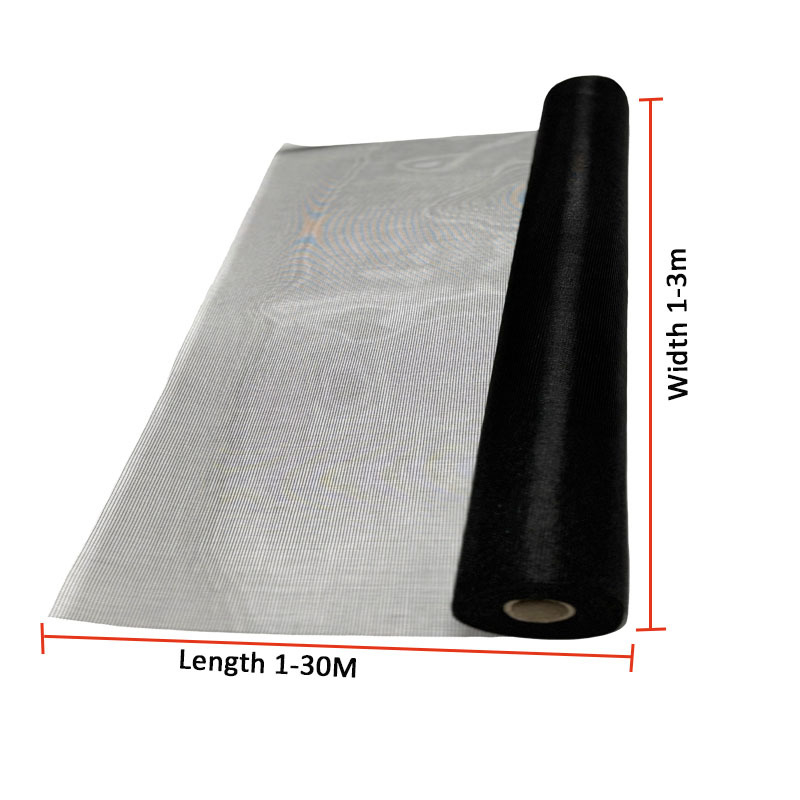 Promoções por Atacado: Tela Mosquiteira de Fibra de Vidro Revestida com PVC, Largura de 0,6-3,0 Metros