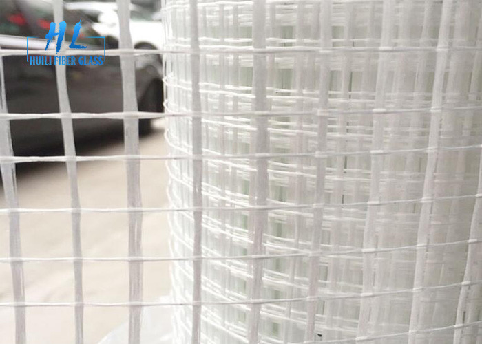 cor branca resistente de alta temperatura da rede da malha da fibra de vidro de 5*5MM