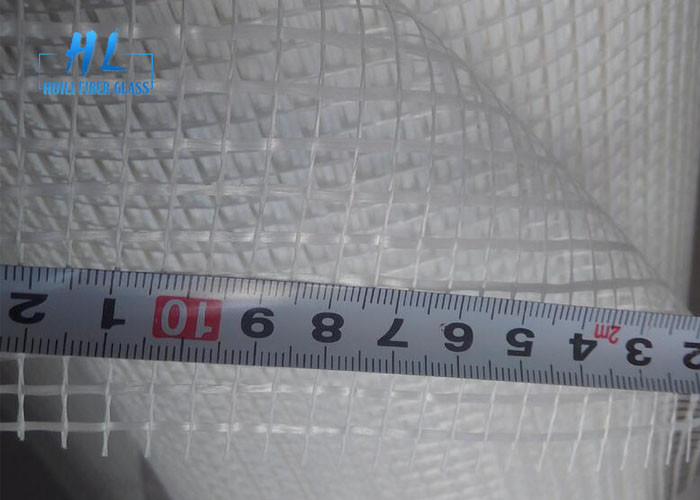 Alcaloide 160g tecido da malha 4*4mm da fibra de vidro resistente para a parede exterior e o telhado