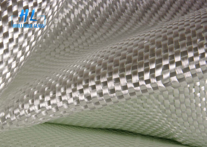 Tecido de fibra de vidro branco revestido com silício E 200 gm Tecido simples para aplicações industriais