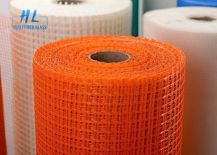 800N Rolos de malha quadrada de fibra de vidro azul 5*5mm Apertura 1,2m para materiais de construção