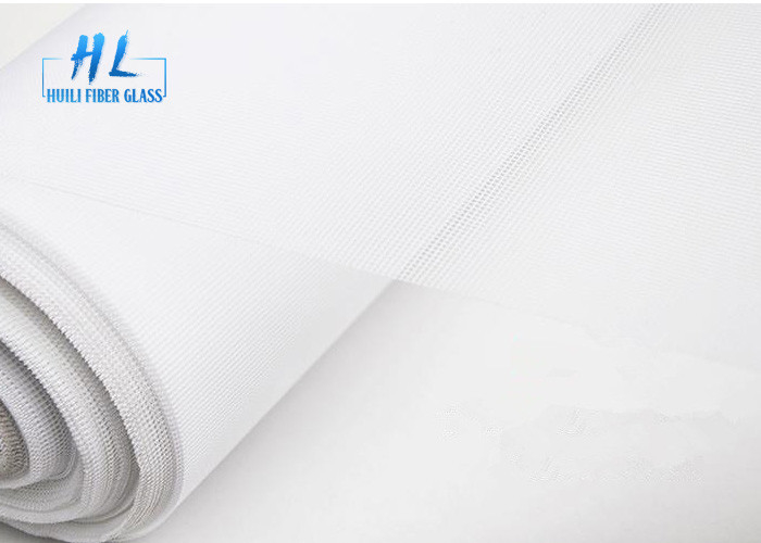 Ecrã de insetos de tecido liso de poliéster Resistência UV Largura 0,8 m-2,5 m Comprimento 20 m-300 m