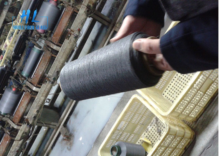 Excelente resistência à água E vidro 34tex 1/0 fio de fibra de vidro revestido de PVC em embalagem de cartão