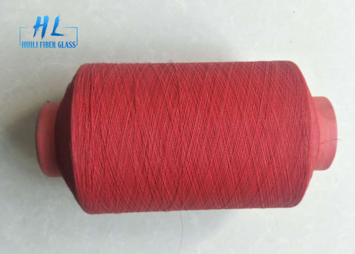 Calor revestido Resisitant do fio da fibra de vidro do PVC da cor vermelha com bom Softness