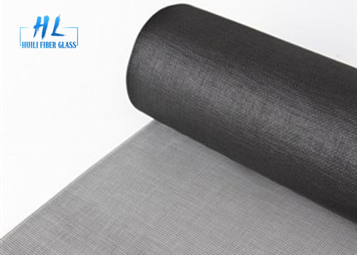 Cor preta, tela da janela da fibra de vidro, fogo de tecelagem do preço de fábrica da planície - resistente