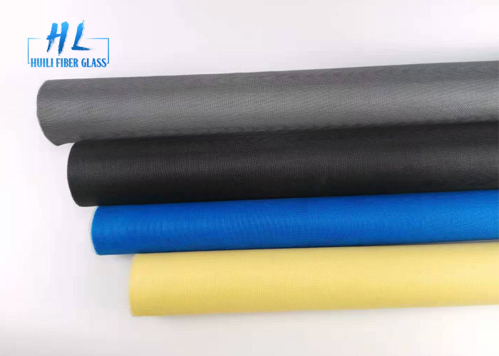 Ecrã de insetos de fibra de vidro industrial com borda de selvedge fechada para uso variado em preto/cinzento/branco/verde/azul