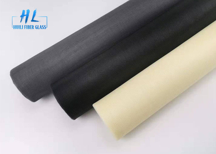 o PVC da malha 18*16 revestiu a rede de mosquito da fibra de vidro com as cores amarelas