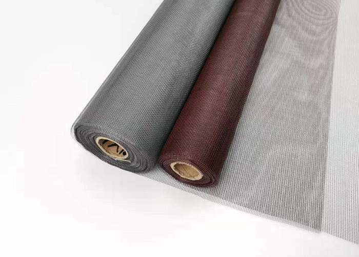 Weave liso da tela da janela da fibra de vidro da cor de 4ft*100ft Brown Dustproof