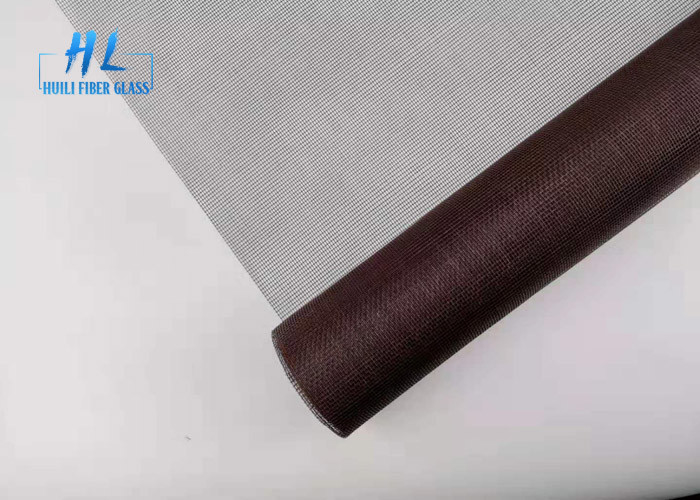 Weave liso da tela da janela da fibra de vidro da cor de 4ft*100ft Brown Dustproof