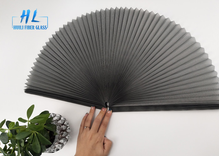 1.4m-3.0m Largura Fly Screen dobrável 0.35mm espessura para instalação flexível