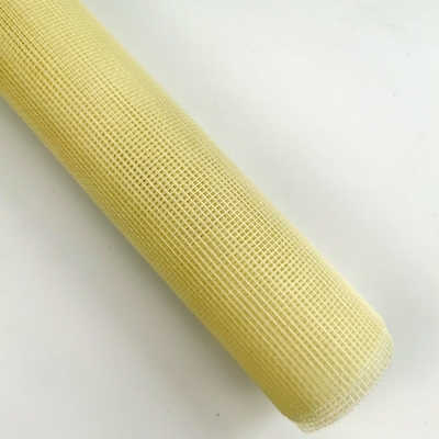 Rolo de malha de mosquito revestido de PVC com buraco quadrado de fibra de vidro previne a sujeira com 0,6m-3,2m