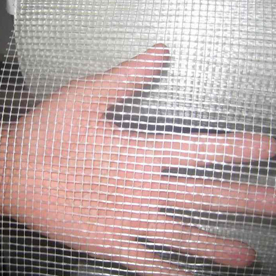 Rolo de malha de fibra de vidro branco quadrado 50m-200m Resistente à água para reforço de parede