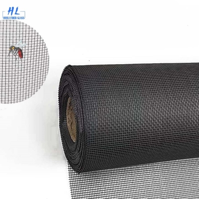 15m Tamanho de malha Personalizável Fibra de vidro Insecto tela Cor Preto