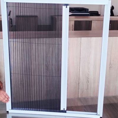 Fold Height 15mm Plissse Insecto Screen For Pleated Door Screen Mesh Mosquito Net