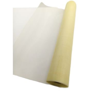 Amostra grátis de fibra de vidro amarelo e revestido de PVC 85g por quadrado Fibra de vidro mosquiteiro malha