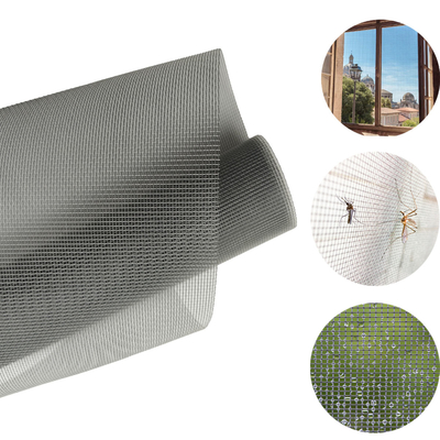 Rede de mosquitos de fibra de vidro personalizável 22*22 com revestimento amarelo Diâmetro de fio de 0,28 mm e largura de 1,2 m