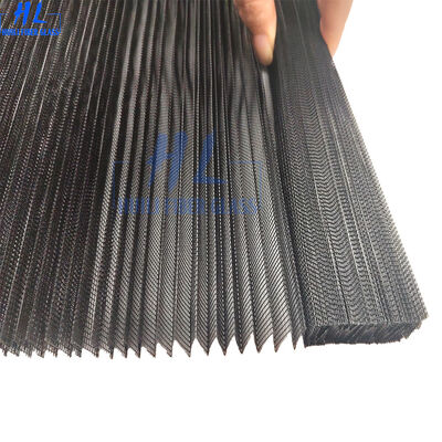 Tela mosquiteira plissada retrátil - Fornecedores Largura 3m Fácil de limpar Feita com material 100% poliéster Adequada para portas interiores