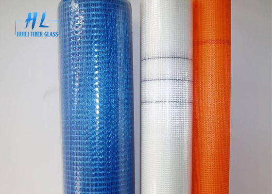 Alcaloide 160g tecido da malha 4*4mm da fibra de vidro resistente para a parede exterior e o telhado
