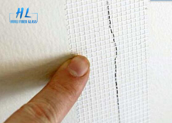 50m Single Side Self Adhesive Fiberglass Mesh Tape para Força Resistente ao calor Resistente a álcalis
