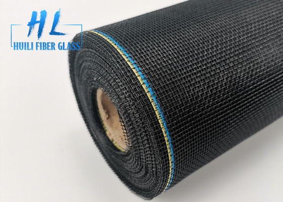Weave liso cor do preto da tela do inseto da fibra de vidro de 48 polegadas para Windows