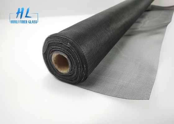 Malha de mosquito de fibra de vidro resistente ao fogo preto 18*16 20*20 22*22 0,25mm Previne a sujeira